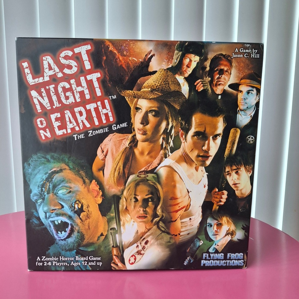 Last Night on Earth The Zombie Game Board Game 2007 Horror Complete